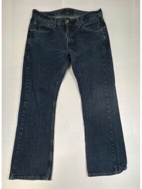 Levi's 527 Men 34x30 Slim Bootcut Jeans Dark Wash Denim Blue Casual Workwear